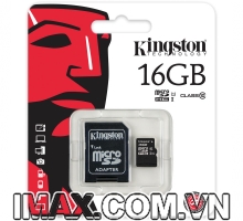 Thẻ nhớ Kingston Micro SDHC 16GB 80Mb/s Class 10, UHS-I
