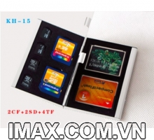 Hộp đựng thẻ nhớ KH-15 đựng 2CF, 2SD, 2 Micro, 2 ngăn
