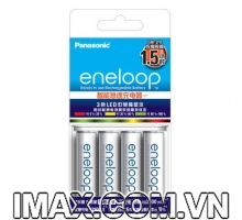 Bộ 4 pin 1 sạc nhanh CC55 AA Eneloop Panasonic 1900mAh, Hàng nhập khẩu