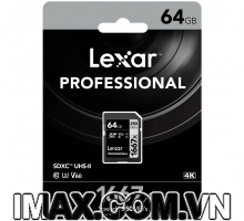 Thẻ nhớ SDXC Lexar 64GB UHS-II 1667X 250MB/s