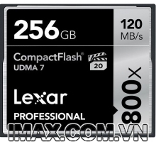 Thẻ nhớ CF Lexar 256GB 800X~120MB/s