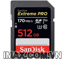 Thẻ nhớ SanDisk SDXC Extreme Pro 512GB 170/90 MB/s U3