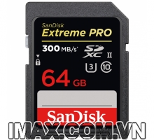 Thẻ nhớ SDXC Sandisk 64GB 2000X 300MB/s UHS-II