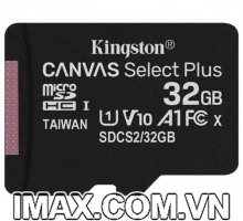 Thẻ nhớ Kingston Micro SDHC 32GB 100MB/s Canvas Select Plus  C10 U1 A1