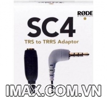 Jack chuyển đổi Rode SC4 3.5mm TRS ra TRRS cho mic thu âm