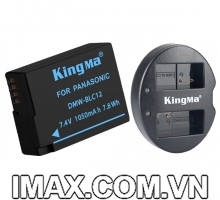 Bộ 1 pin 1 sạc đôi Kingma cho Panasonic DMW-BLC12