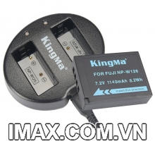 Bộ 1 pin 1 sạc đôi Kingma cho Fujifilm NP-W126