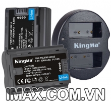 Bộ 2 pin và 1 sạc máy ảnh Kingma cho Fujifilm NP-W235, sạc có đèn báo