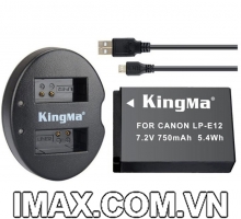 Bộ 1 pin 1 sạc máy ảnh Kingma cho Canon LP-E12