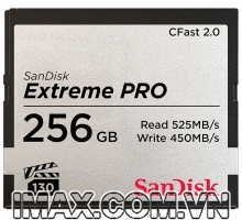 Thẻ nhớ CFast 2.0 SanDisk Extreme PRO 3500X 256GB 525/450 Mb/s