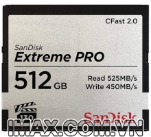 Thẻ nhớ CFast 2.0 SanDisk Extreme PRO 3500X 512GB 525/450 Mb/s