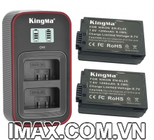 Bộ 2 pin 1 sạc đôi Ver 3 Kingma cho Nikon EN-EL25