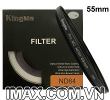 Kính lọc Kingma Pro MC ND64 55mm, Giảm 6 Stop