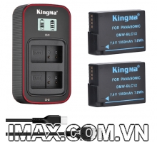 Bộ 2 pin 1 sạc đôi Kingma Ver 3 cho Panasonic DMW-BLC12