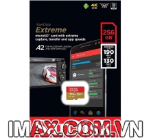 Thẻ nhớ Sandisk MicroSD Extreme 256GB 190/130Mb/s (Bản mới nhất)