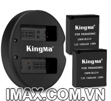 Bộ 2 pin 1 sạc đôi Kingma cho Panasonic DMW-BLG10