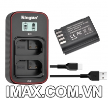 Bộ 1 pin 1 sạc đôi Kingma Ver 3 for Panasonic DMW-BLK22