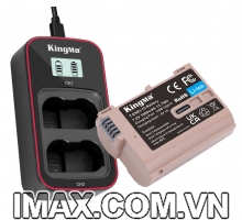 Bộ 1 pin 1 sạc đôi Kingma sạc lại trực tiếp USB-C cho Nikon EN-EL15