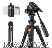 Chân máy ảnh K&F Concept K234A0+Video Head+Mobile Phone Clip - KF09.115
