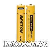 Pin Sạc Micro-USB AAA Lithium 800mWh 1.5V Beston 3AM-22