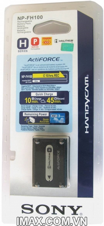 Pin máy ảnh Sony NP-FH100, Dung lượng cao