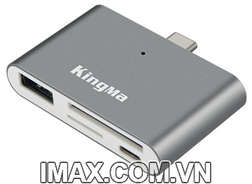 Đầu đọc thẻ Kingma Type-C BMU008 USB 3.0 (SD-TF) dùng cho điện thoại di động, Macbook