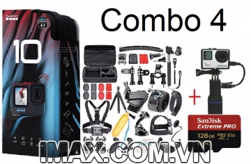 Combo 4: Gopro Hero 10 Black Chính hãng FPT&USA + Quà tặng