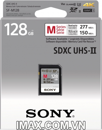 Thẻ nhớ Sony 128GB M Series UHS-II SDXC 277/150 MB/s