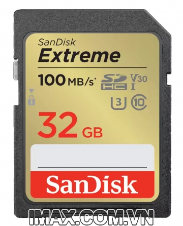 Thẻ nhớ Sandisk SDHC Extreme 32GB 100/60Mb/s