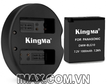 Bộ 1 pin 1 sạc đôi Kingma cho Panasonic DMW-BLG10
