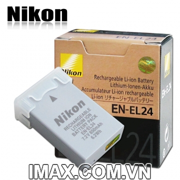 Pin máy ảnh Nikon EN-EL24, Dung lượng cao
