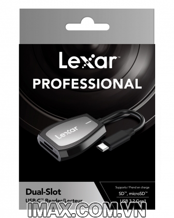 Đầu đọc thẻ Lexar Professional 2 in 1 (MicroSD, SD) USB Type-C Dual-Slot