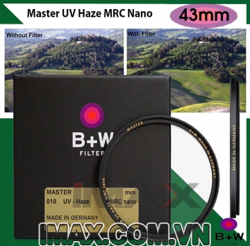 Filter Kính lọc B+W Master UV Haze MRC Nano 43mm