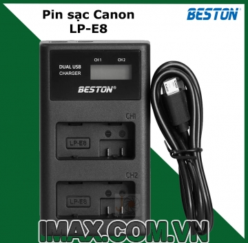 Sạc pin máy ảnh Beston For Canon LP-E8