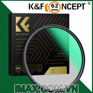 Kính lọc Filter K&F Concept Nano-X CPL Super Slim 62mm - KF01.995V1